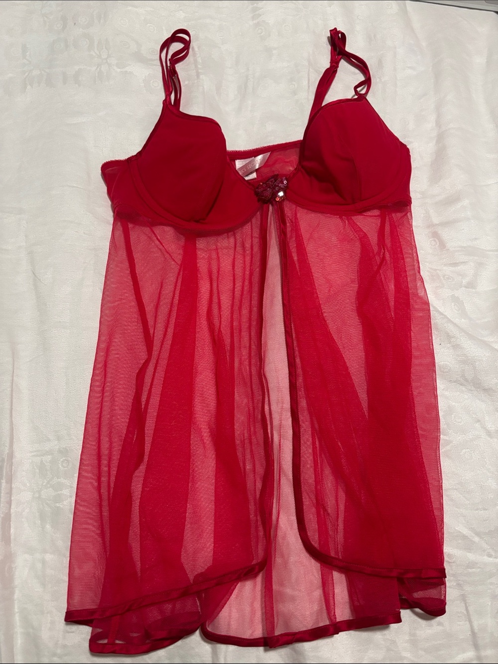 Red Babydoll Victoria Secret Nightgown